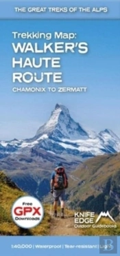 Trekking Map: Walker'S Haute Route: Chamonix To Zermatt