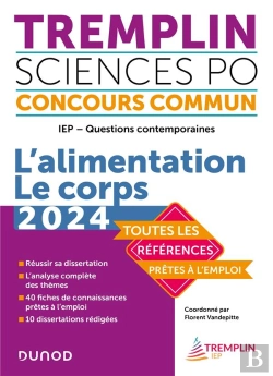 Bertrand.pt - Tremplin Concours Iep Questions Contemporaines 2024 - L'Alimentation. Theme 2