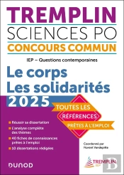 Tremplin Concours Iep Questions Contemporaines 2025 - Le Corps. Theme 2