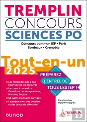 Tremplin Concours Sciences Po Tout-En-Un 2025 - Concours Commun Iep, Paris, Bordeaux, Grenoble