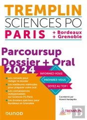 Tremplin Sciences Po Paris, Bordeaux, Grenoble 2024 - Dossier Parcoursup + Oral