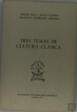 Bertrand.pt - Tres Temas De Cultura Clásica