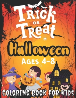Bertrand.pt - Trick Or Treat Halloween Coloring Book For Kids Ages 4-8