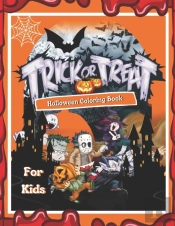 Trick Or Treat Halloween Coloring Book For Kids