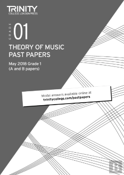 Bertrand.pt - Trinity College London Theory Of Music Past Papers (May 2018) Grade 1