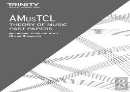 Trinity College London Theory Of Music Past Papers (Nov 2018) Amustcl