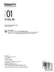 Trinity College London Violin Exam Pieces From 2020: Grade 1 (Part Only)