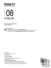Trinity College London Violin Exam Pieces From 2020: Grade 8 (Part Only)