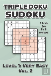 Triple Doku Sudoku 3 Grids Two 6 X 6 Overlaps Level 1