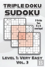 Triple Doku Sudoku 3 Grids Two 6 X 6 Overlaps Level 1