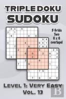 Triple Doku Sudoku 3 Grids Two 6 X 6 Overlaps Level 1