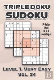 Triple Doku Sudoku 3 Grids Two 6 X 6 Overlaps Level 1