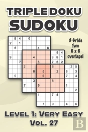 Triple Doku Sudoku 3 Grids Two 6 X 6 Overlaps Level 1