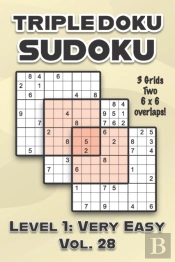 Triple Doku Sudoku 3 Grids Two 6 X 6 Overlaps Level 1
