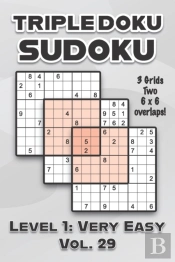 Triple Doku Sudoku 3 Grids Two 6 X 6 Overlaps Level 1