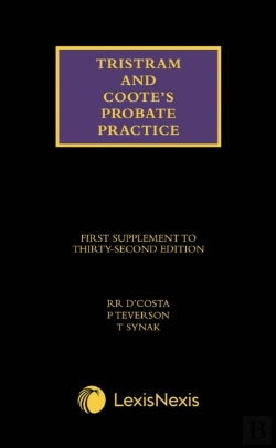 Bertrand.pt - Tristram And Coote'S Probate Practice 32nd Edition Supplement