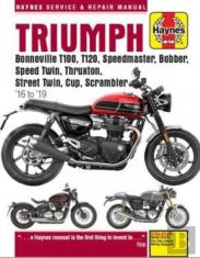 Triumph Bonneville T100, T120, Speedmaster, Bobber, Speed Twin, Thruxton, Street Twin, Cup, Scrambler (16 To 19)