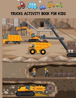 Bertrand.pt - Trucks Activity Book For Kids