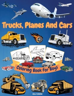 Bertrand.pt - Trucks, Cars And Planes Coloring Book For Boys