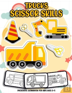 Bertrand.pt - Trucks Scissor Skills Preschool Workbook For Kids