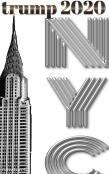 Trump-2020 Chrysler  Building Nyc  Sir Michael Huhn Designer Writing Drawing Journal.