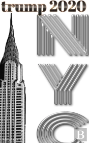 Trump-2020 Chrysler  Building Nyc  Sir Michael Huhn Designer Writing Drawing Journal.