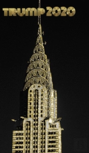 Trump-2020 Iconic Chrysler Building Sir Michael Writing Drawing Journal.