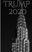 Trump 2020  Iconic Chrysler Building Writing Drawing Journal