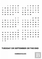 Tuesday Or September Or The End