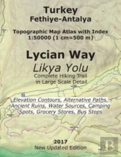 Turkey Fethiye-Antalya Topographic Map Atlas With Index 1