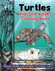 Turtles Kids And Adults Coloring Book