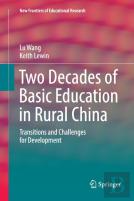 Two Decades Of Basic Education In Rural China