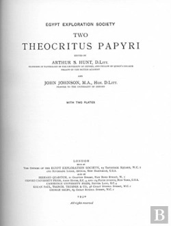 Bertrand.pt - Two Theocritus Papyri
