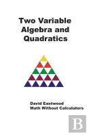 Two Variable Algebra And Quadratics