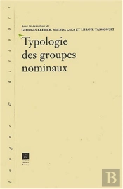 Typologie Des Groupes Nominaux