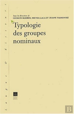 Bertrand.pt - Typologie Des Groupes Nominaux