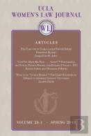 Ucla Women'S Law Journal (Volume 20.1) Spring 2013