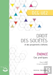 Ue 2 : Droit Des Sociétés Et Des Groupements D'Affaires ; Dcg ; Énoncé (Édition 2025)