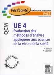 Ue 4 ; Évaluation Des Méthodes D'Analyses Appliquées Aux Sciences De La Vie Et De La Santé ; Qcm