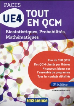 Bertrand.pt - Ue4 Tout En Qcm - Paces - 3e Ed. - Biostatistiques, Probabilites, Mathematiques