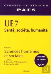 Ue7 Sciences Humaines Et Sociales Volume 1