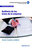 Uf0318. Auditoria De Las Areas De La Empresa. Certificado De