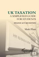 Uk Taxation - A Simplified Taxation Guide For Students 2025/26