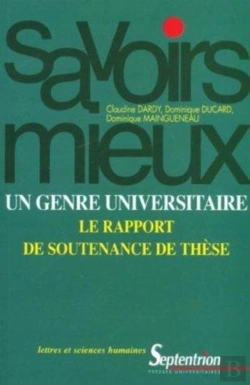 Bertrand.pt - Un Genre Universitaire : Le Rapport De Soutenance De Thèse
