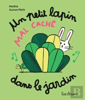 Un Petit Lapin Mal Caché Dans Le Jardin