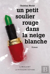 Un Petit Soulier Rouge Dans La Neige Blanche