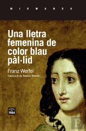 Una Lletra Femenina De Color Blau Pàl·Lid