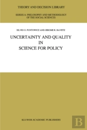 Uncertainty And Quality In Science For Policy