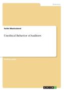Unethical Behavior Of Auditors