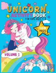 Unicorn Activity Book For Kids 4-8